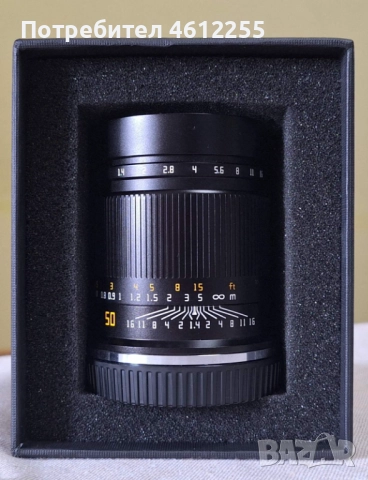 Обектив TTArtisan 50mm f/1.4 FF за NIKON Z, снимка 3 - Обективи и филтри - 52380070