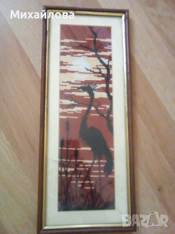 Гоблен "Пеликан", снимка 2 - Гоблени - 36326228