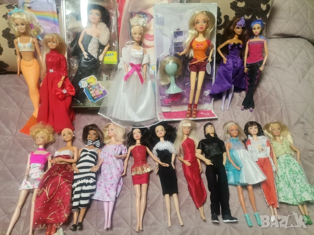 ОГРОМЕН ЛОТ!!! 18 кукли Барби, Синди, Лив и др. + над 30 броя аксесоари