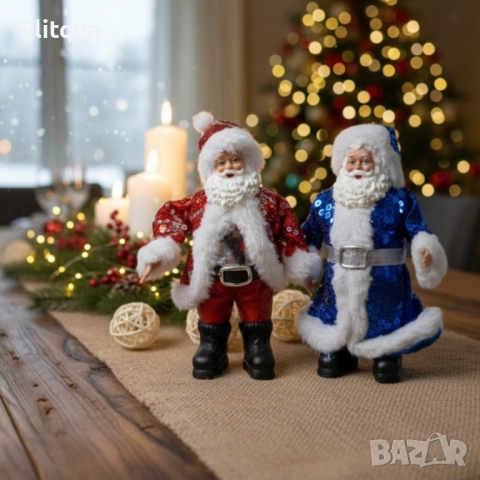 Декоративен дядо Коледа с пайети – Стилен акцент за всеки дом, снимка 6 - Други стоки за дома - 52629421