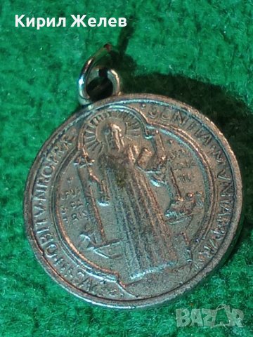 СТАР ДВУСТРАНЕН РИМОКАТОЛИЧЕСКИ РЯДЪК МЕДАЛЬОН СРЕБРО или ПОСРЕБРЕН ИКОНКА 25277, снимка 9 - Антикварни и старинни предмети - 34741283