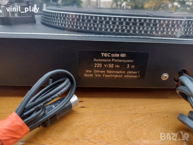 TEC System 4001 turntable, снимка 9 - Грамофони - 35721426