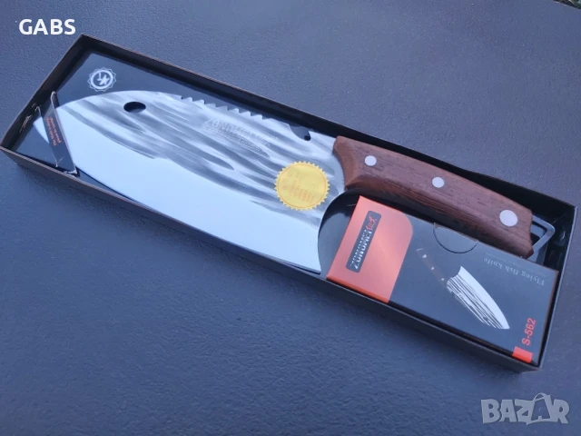 Азиатски сатър Santoku, снимка 2 - Ножове - 50668437