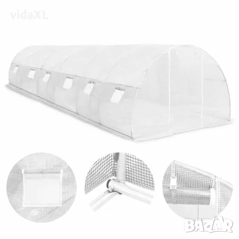 vidaXL Оранжерия, 27 м², 900x300x200 см, снимка 6 - Оранжерии - 56147693