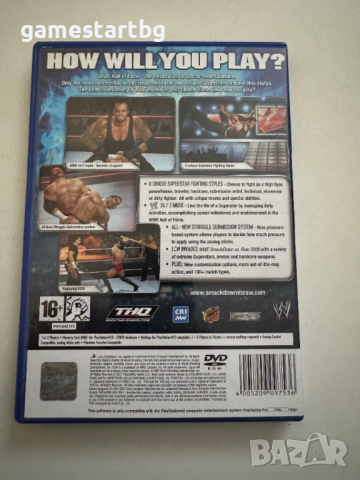    WWE SmackDown! vs. Raw 2008 за PS2, снимка 2 - Игри за PlayStation - 52915754