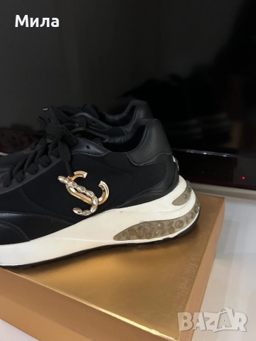  Jimmy Choo дамски спортни маратонки сникърси обувки естествена кожа, снимка 2 - Маратонки - 51713215