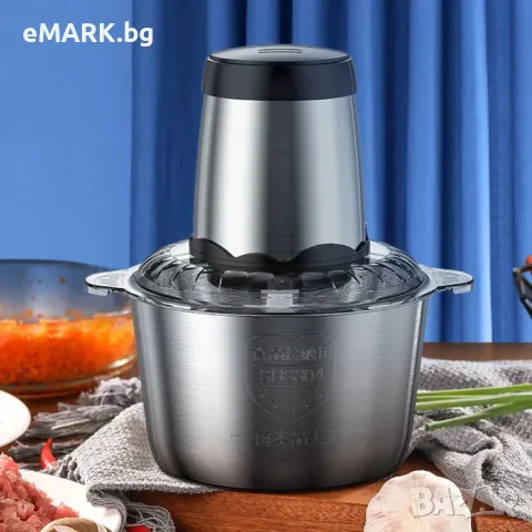 Кухненски чопър за месо, плодове и зеленчуци с 3 литра капацитет и мощност от 800W, снимка 1