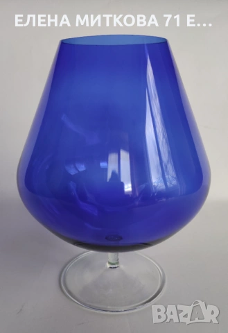 Големи чаши от цветно ръчно издухано стъкло, снимка 6 - Чаши - 53635259