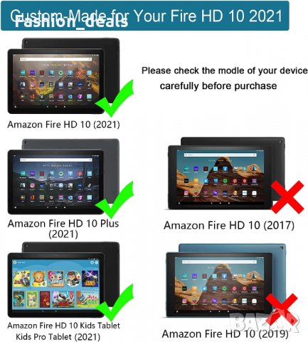 Нов Защитен Удароустойчив калъф за деца таблет Kindle Fire с протектор, снимка 2 - Таблети - 39783452