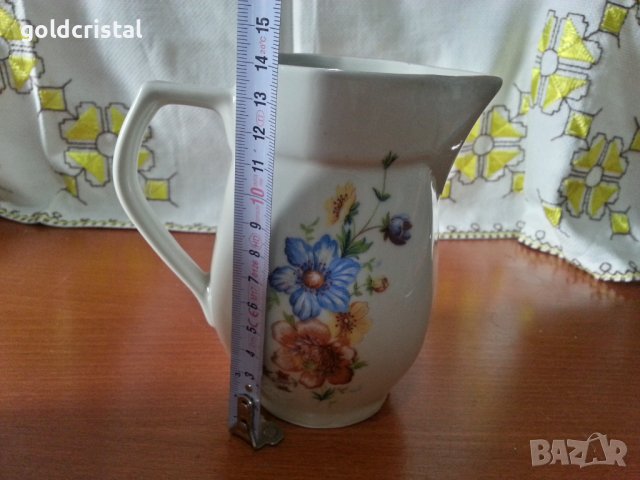 Стар български порцелан кана, снимка 2 - Антикварни и старинни предмети - 41808982