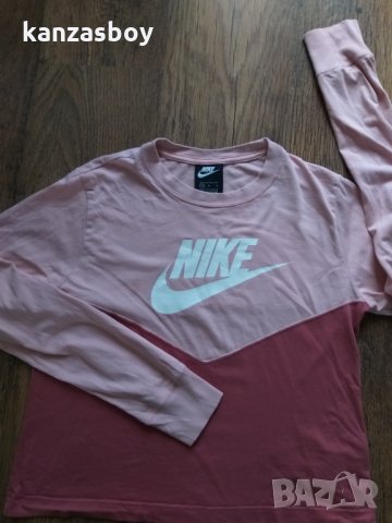 NIKE Heritage Long Sleeve Color Block Top - страхотна дамска блуза , снимка 4 - Спортни екипи - 35663787
