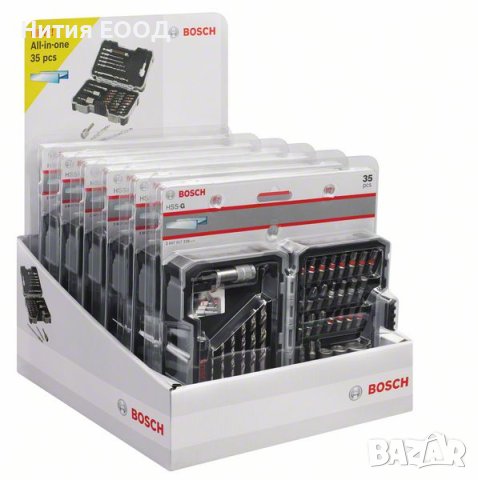 Bosch Metal Pro-mix, комплект свредла и битове 35 части Extra hard 2607017328, снимка 8 - Куфари с инструменти - 34343466