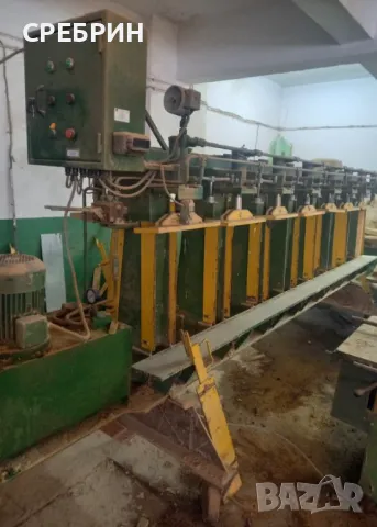 Ламелна преса за греди двуредова лява и дясна с работна дължина 4200 мм височина 650 мм мотор 4 кв х