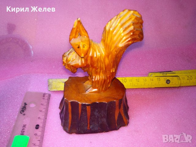 СТАРА РУСКА ФИГУРА КАТЕРИЧКА ЛИПОВО ДЪРВО СКУЛПТУРА ХУДОЖЕСТВЕНА РЪЧНА ИЗРАБОТКА ЛАКИРАНА СССР 42822, снимка 13 - Статуетки - 44186632