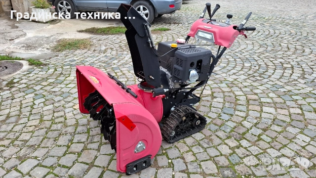 Роторен снегорин Hecht с ел. стартер , снимка 2 - Градинска техника - 53401060