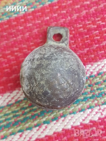 Бронзова хлопка звънец орехче , снимка 2 - Антикварни и старинни предмети - 53142663