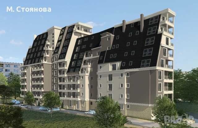 Двустаен в ж.к.Чайка, лукс, южен, интернет и кабелна