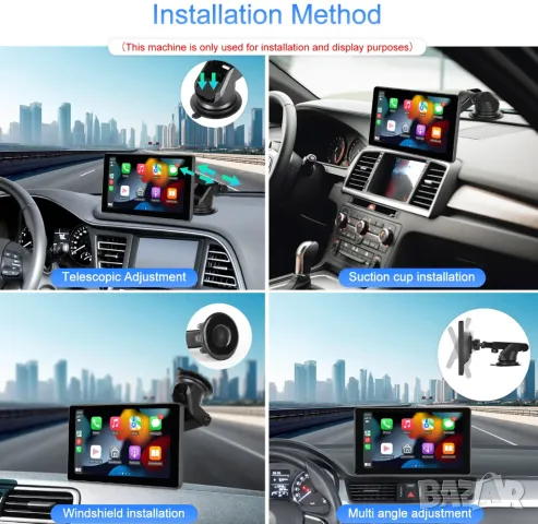 Монитор за автомобил, 10.1 инча, мултимедия за кола, Apple Carplay, YouTube, Android Auto, навигация, снимка 4 - Аксесоари и консумативи - 47822367