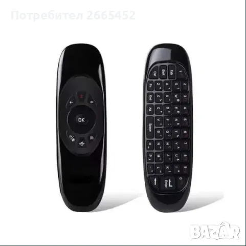 Мини клавиатура Въздушна Мишка 2.4G безжична технология за телевизор, ТВ бокс, компютър, лаптоп, снимка 2 - Клавиатури и мишки - 48649061