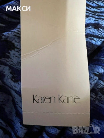 Разкошна памучна маркова елегантна еластична А-симетрична туника в модернистичен десен /аутлет/, снимка 4 - Туники - 52592425