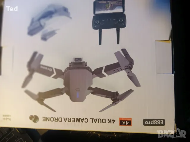 Дрон, K3/E99Pro 4K Dual Camera Drone, неизползван, в оригиналната си кутия, снимка 3 - Дронове и аксесоари - 50412406