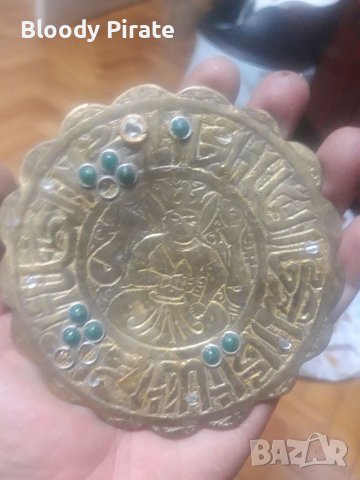 Стара чиния бронз индия, снимка 1 - Други ценни предмети - 41699148