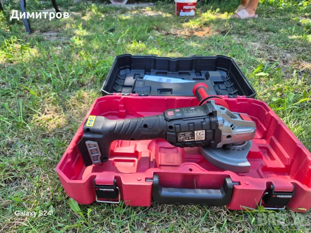 Акумулаторен ъглошлайф Parkside Performance PWSAP E6.Чисто нов!, снимка 3 - Ъглошлайфи - 52971332
