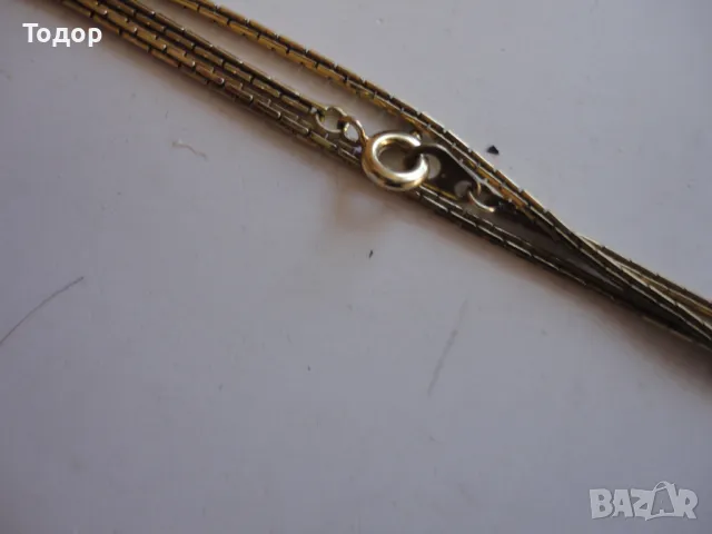 Уникално позлатено сребърно колие верижка 835, снимка 7 - Колиета, медальони, синджири - 47480402