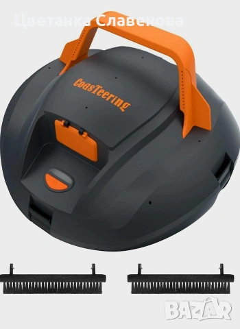 Мощна Безжична роботизирана прахосмукачка за басейн с 2 четки ,100 минути работа, снимка 2 - Прахосмукачки - 53298646