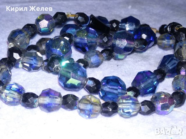 СТАРО АР ДЕКО РЕТРО КОЛИЕ ОГЪРЛИЦА ФАСЕТИРАН БОХЕМСКИ КРИСТАЛ МАЙСТОРСКА РЪЧНА ИЗРАБОТКА 75181, снимка 5 - Антикварни и старинни предмети - 41838657