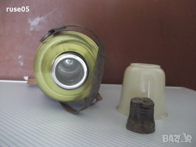 Термос с кожен носач от соца нов, снимка 6 - Термоси - 52509162