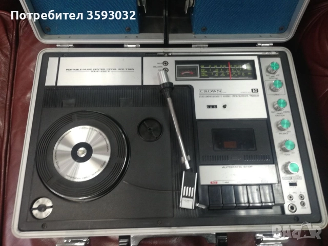 Crown SCP-77SW, тестван , снимка 4 - Грамофони - 52652812
