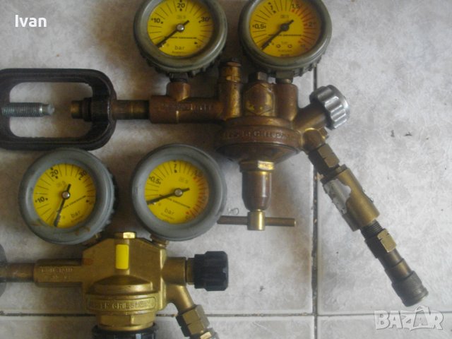 Оригинален Профи Редуцир Вентил За Ацетилен-За Оксижен-Немски-С Клапан/Скоба-MESSER GRIESHEIM, снимка 10 - Други инструменти - 41441519