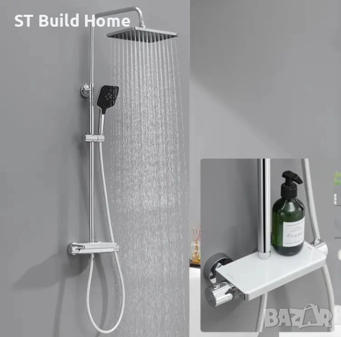 Луксозен комплект за душ с термостат – пълна система, снимка 3 - Душове - 51691927