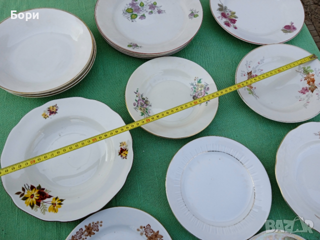 Порцелан чинии 15 броя, снимка 6 - Чинии - 36120055
