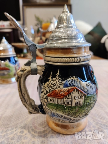 Керамични халби за бира с капак, снимка 12 - Колекции - 52714330