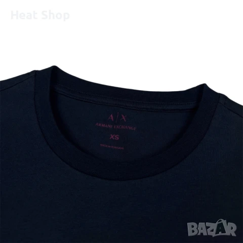 Дамска тениска Armani Exchange Glitter Logo S/S T-Shirt, снимка 3 - Тениски - 50552831