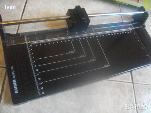 Нов Немски Ролков Нож/Гилотина/Резачка За Рязане Хартия/Табак/Снимки/Кадастрон-Старо Качество-KAISER, снимка 7 - Други инструменти - 42636805