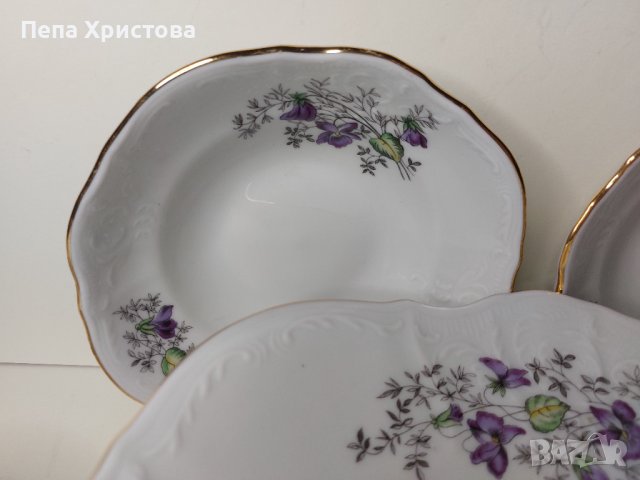 Порцеланов сервиз за разядки Bernadotte, Чехия. в Прибори за хранене ...