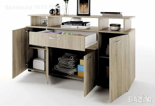 Скрин Сити 3056 сонома, орех или комбинация бяло/ арвен, снимка 4 - Скринове - 36581924