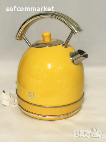 Ретро Кана Swan Retro 2200W (1.8L) – Винтидж бижу за твоята кухня!, снимка 4 - Кани - 55898450