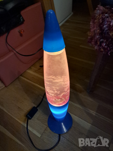 Стара лава лампа със светлинен ефект, снимка 3 - Декорация за дома - 40325327