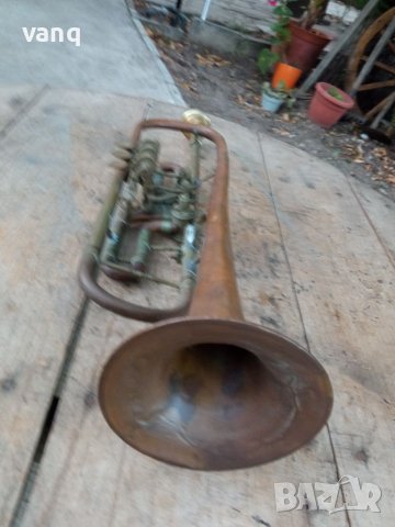 Стар тромпет, снимка 4 - Духови инструменти - 41768529