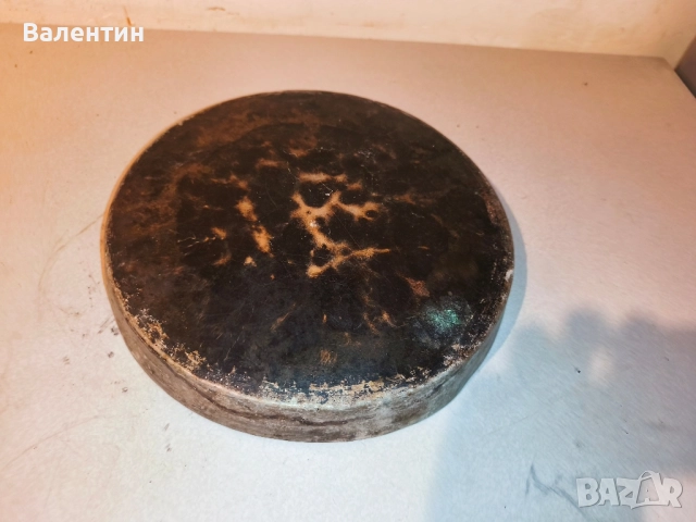 Стара бакърена тава с ПЕЧАТ, снимка 7 - Антикварни и старинни предмети - 52540116