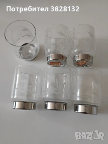 ретро чашки за ракия ръчно гравирани