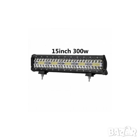 38 См Мощен LED бар 300W 100 LED 12V 24V АТВ, Джип, 4х4, Offroad, Камион, снимка 2 - Аксесоари и консумативи - 40801233