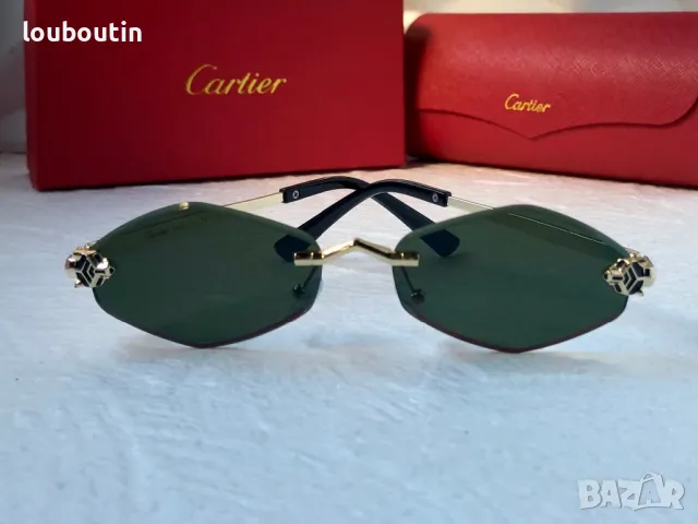 Cartier 2024 дамски слънчеви очила ромб 3 цвята, снимка 4 - Слънчеви и диоптрични очила - 47667819