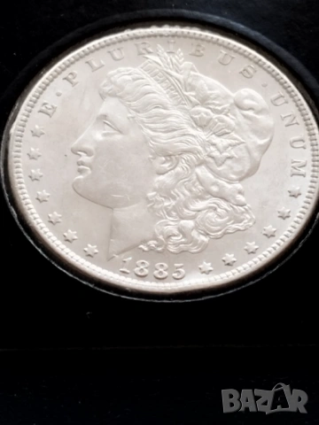 Морган долари UNC(1885 и1887), снимка 3 - Нумизматика и бонистика - 53734326
