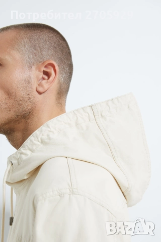 Ново Zara бежово дънково пролетно-есенно яке, размер L, снимка 5 - Якета - 51512418