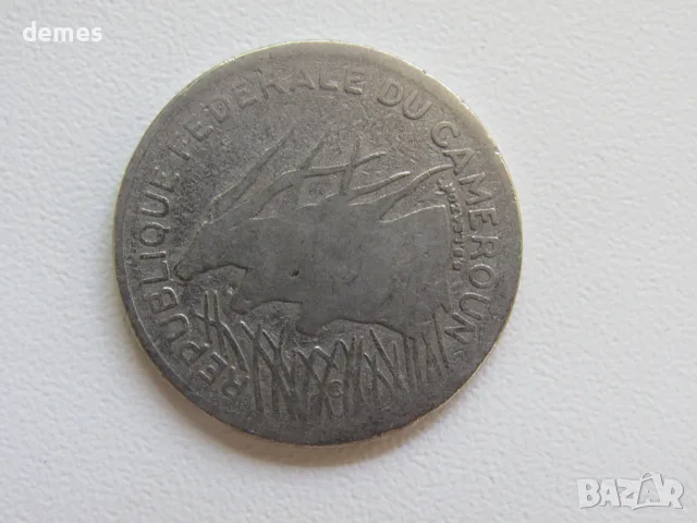 Камерун - 100 франка, 1971 г. (рядка)-327 D, снимка 4 - Нумизматика и бонистика - 55983118